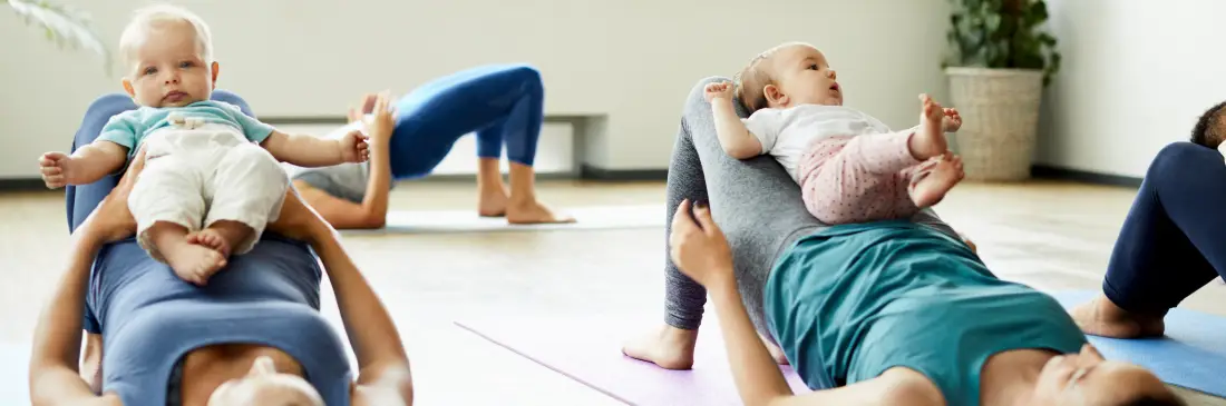 Connect with your newborn with baby massage or baby yoga
